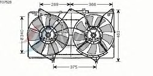 Ventilateur, refroidissement du moteur TO7528