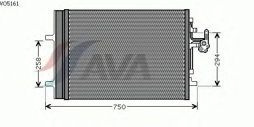 Condensator, airconditioning VO5161