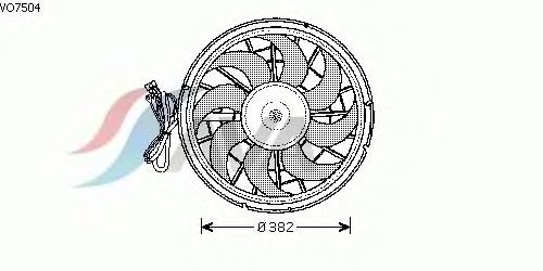 Вентилятор, охлаждение двигателя VO7504