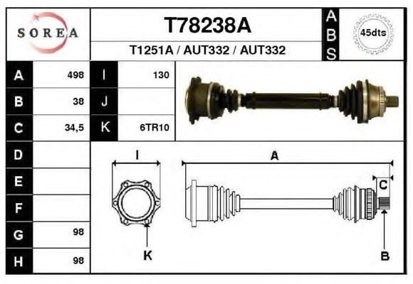 Antriebswelle T78238A