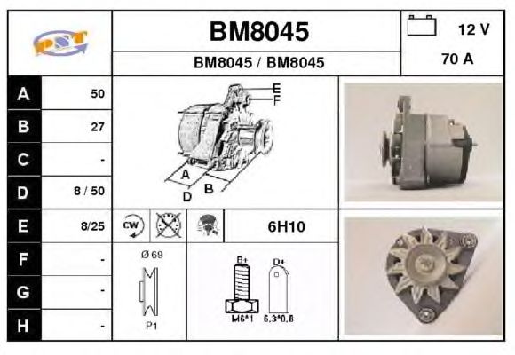 Dynamo / Alternator BM8045