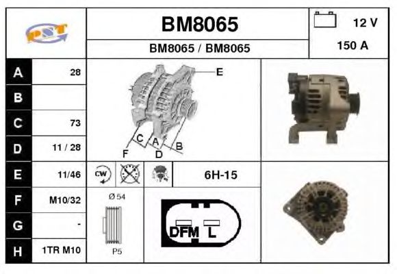 Alternatore BM8065