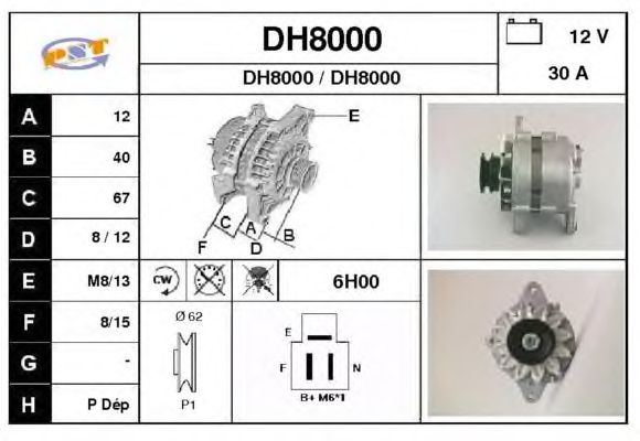 Alternator DH8000