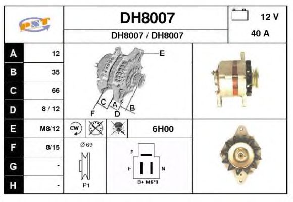 Alternator DH8007