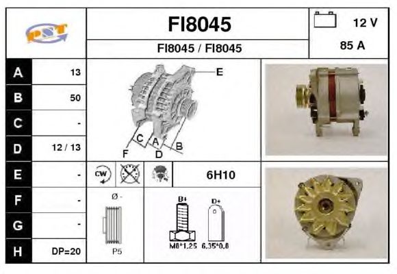 Alternatör FI8045