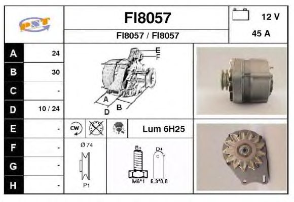 Alternator FI8057