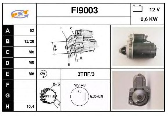 Startmotor FI9003