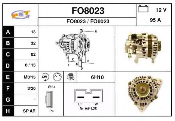 Alternator FO8023