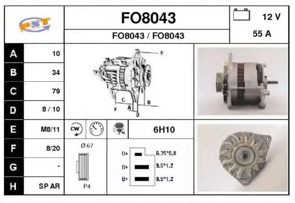 Alternatör FO8043