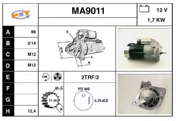 Startmotor MA9011