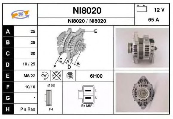 Alternator NI8020