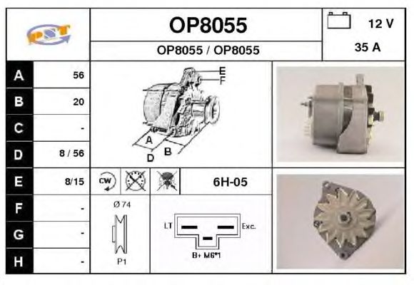 Dynamo / Alternator OP8055