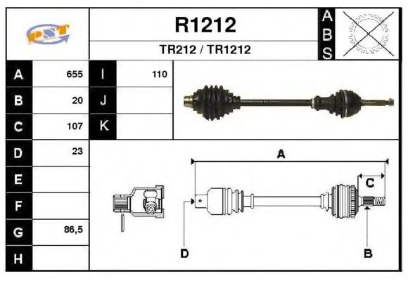 Árbol de transmisión R1212