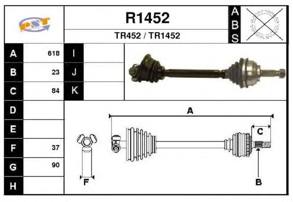 Veio de transmissão R1452