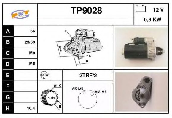 Startmotor TP9028