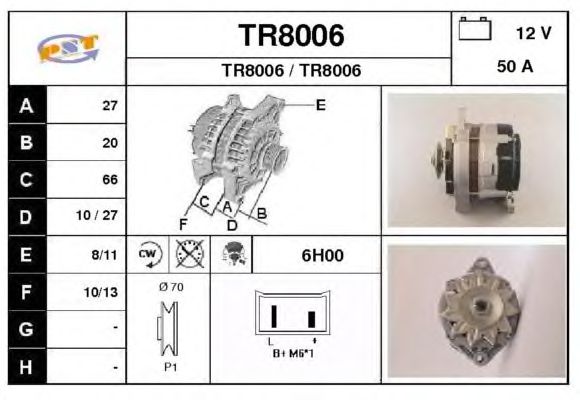 Alternator TR8006