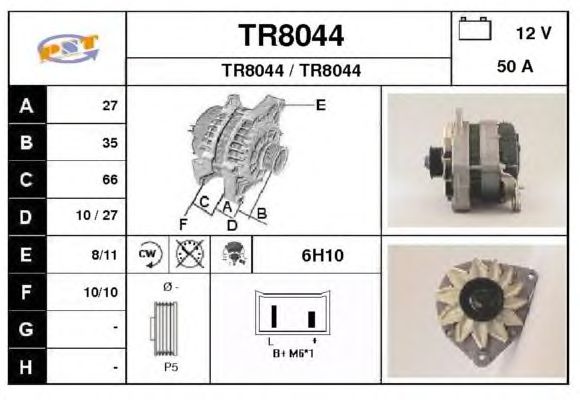 Dynamo / Alternator TR8044