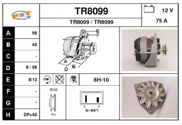 Alternator TR8099