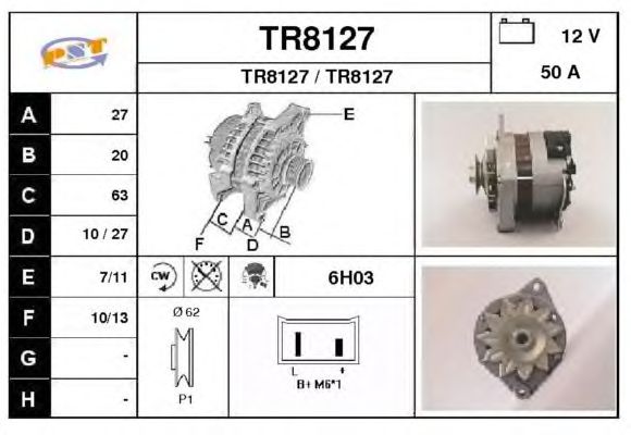 Alternatör TR8127