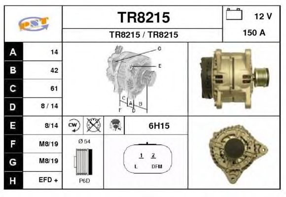 Alternator TR8215