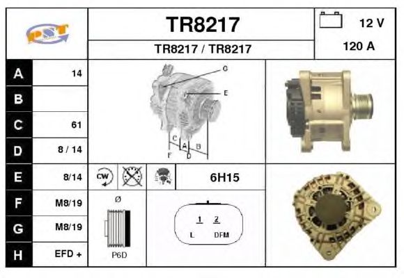 Alternator TR8217