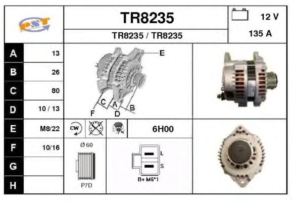Alternator TR8235