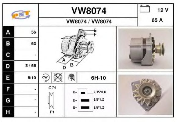 Alternatore VW8074