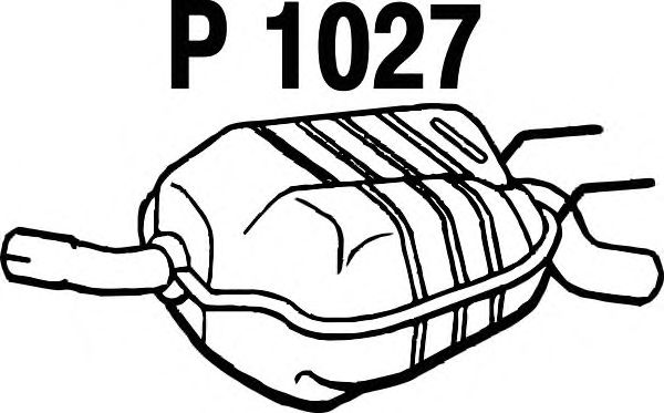 Bagerste lyddæmper P1027