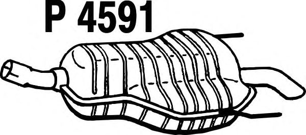 Endschalldämpfer P4591