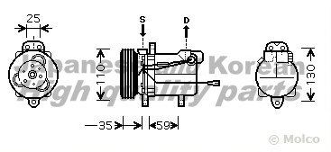 Compressor, airconditioning K550-05