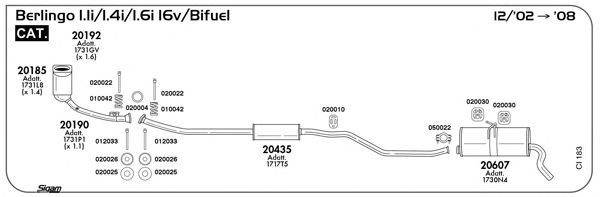 Exhaust System CI183