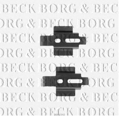 Accessory Kit, disc brake pads BBK1043