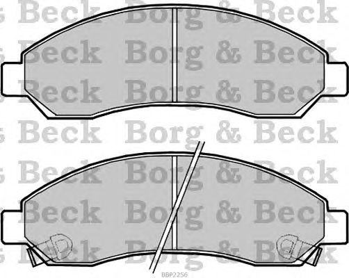 Brake Pad Set, disc brake BBP2256