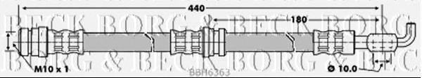 Tubo flexible de frenos BBH6363