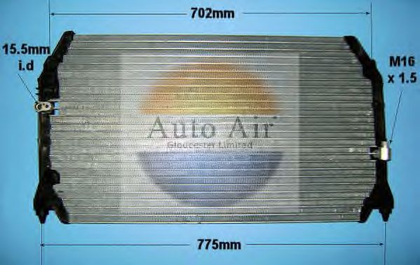 Condensador, ar condicionado 16-1019