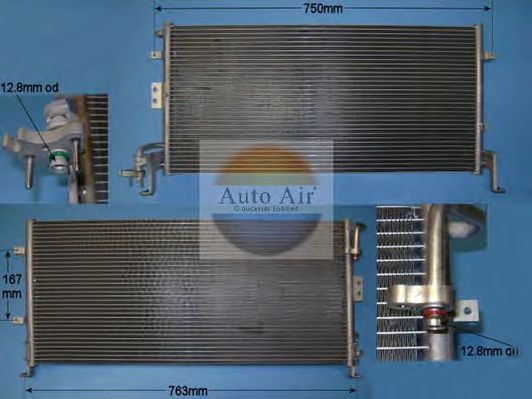 Condensador, ar condicionado 16-1998