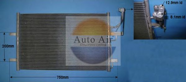 Condensador, ar condicionado 16-9917