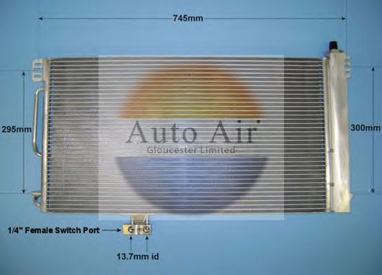 Condensator, airconditioning 16-1351
