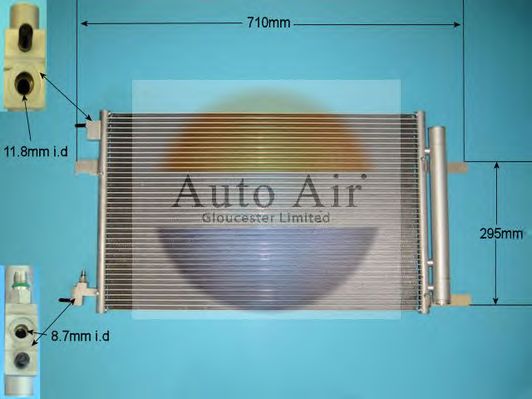 Condenser, air conditioning 16-1360