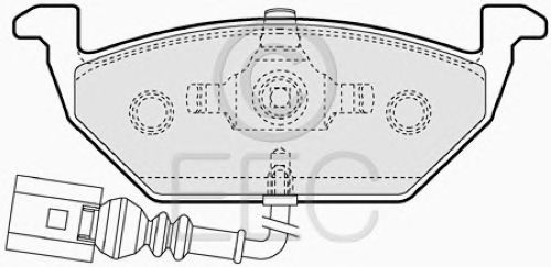 Комплект тормозных колодок, дисковый тормоз BRP1129