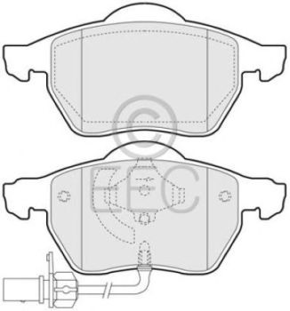 Комплект тормозных колодок, дисковый тормоз BRP1234