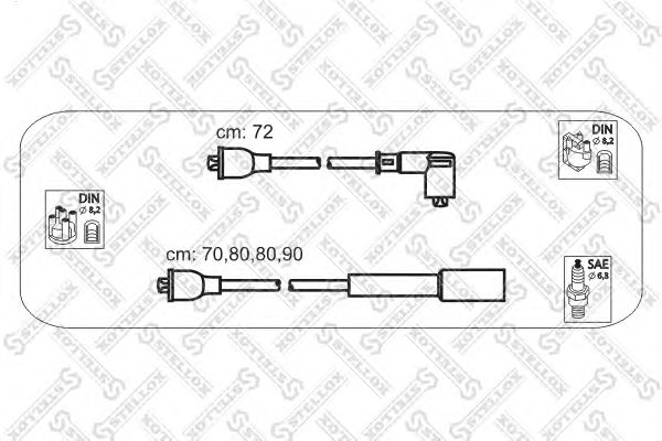 Комплект проводов зажигания 10-38493-SX