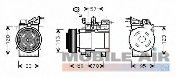 Compressor, airconditioning 6083K137