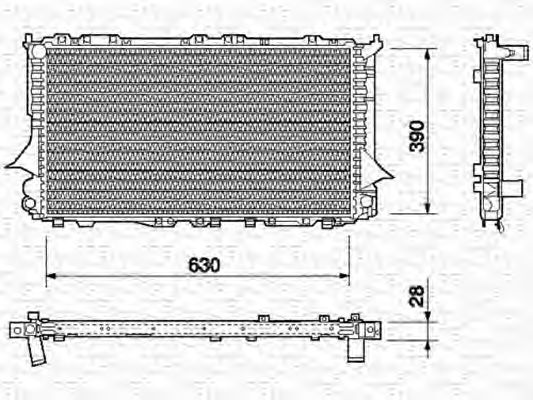 Radiator, engine cooling 350213689000