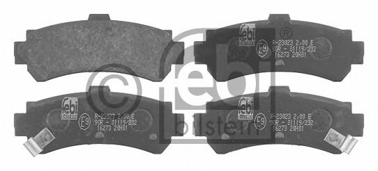 Комплект тормозных колодок, дисковый тормоз 16273