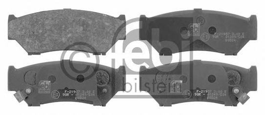 Комплект тормозных колодок, дисковый тормоз 16657