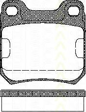 Kit de plaquettes de frein, frein à disque 8110 24866