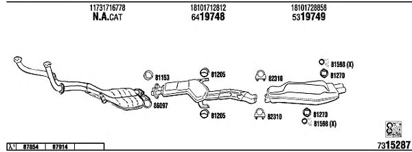 Exhaust System BW53001