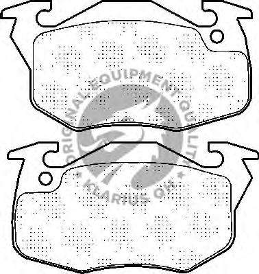 Комплект тормозных колодок, дисковый тормоз BP872
