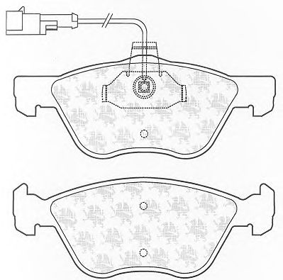 Комплект тормозных колодок, дисковый тормоз BP1303